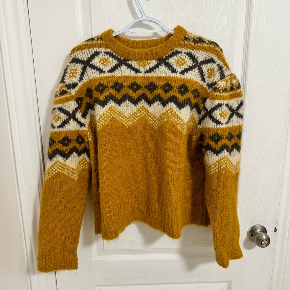 SEA New York wool mix mock neck knit sweater sz L